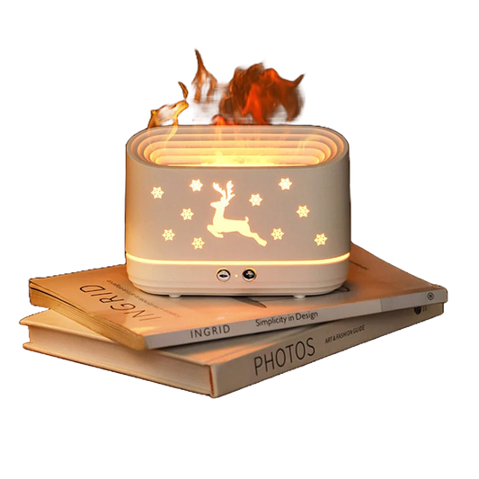 Flame Humidifier Diffuser Mute Household Atmosphere Lamp Christmas