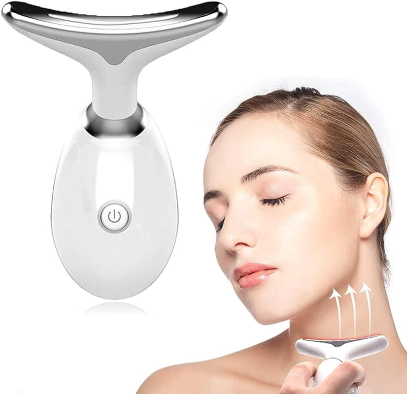 Wavy Chic Beauty Facial Massager, 7 Color Wavy Acne Beauty Microcurrent Facial Device Skin Firming for Face Neck Beauty Device, Neck Tightening Face Shaper for Jawline Anti-Aging Device Face Lifting Face Slimming Skin Care Routine Beauty Daily Comfort