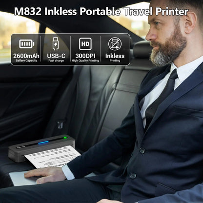 A4 Thermal Travel Printer (Wireless Bluetooth)