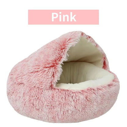 Winter Plush Pet Cat Bed round Cat Cushion