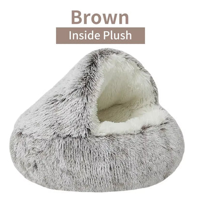 Winter Plush Pet Cat Bed round Cat Cushion