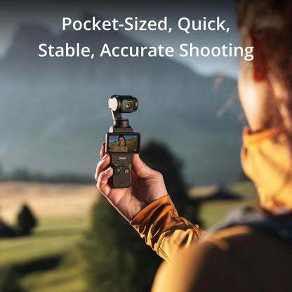 Osmo Pocket 3, Vlogging Camera with 1'' CMOS & 4K/120Fps Video, 3-Axis Stabilization, Fast Focusing, Face/Object Tracking, 2" Rotatable Touchscreen, Small Video Camera for Photography, Youtube